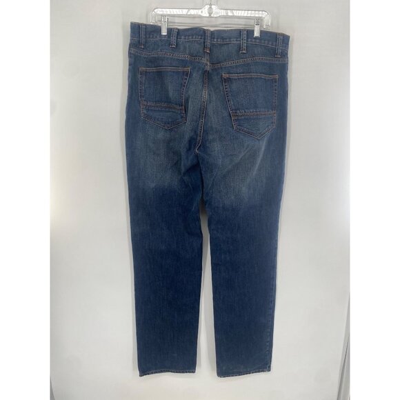 New The Foundry Supply Co Men Denim Relaxed Straight MEDIUM WASH Jeans 38x38 - Picture 4 of 5